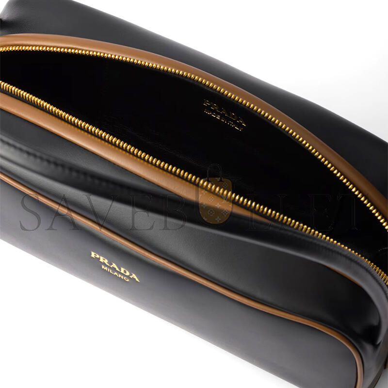 PRADA SWING SMOOTH LEATHER SHOULDER BAG 1BC249 (28*11.5*10cm)